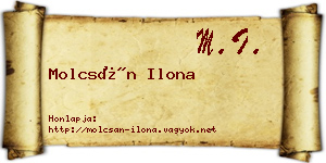 Molcsán Ilona névjegykártya
